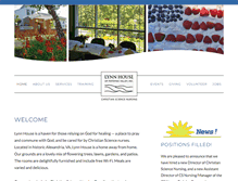 Tablet Screenshot of lynnhouse.org